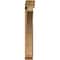 Ekena Millwork Thorton Traditional Rough Sawn Bracket w/ Offset Brace, Western Red Cedar, 6"W x 34"D x 42"H BKT0604X34X42THR01RWR - alternate 2